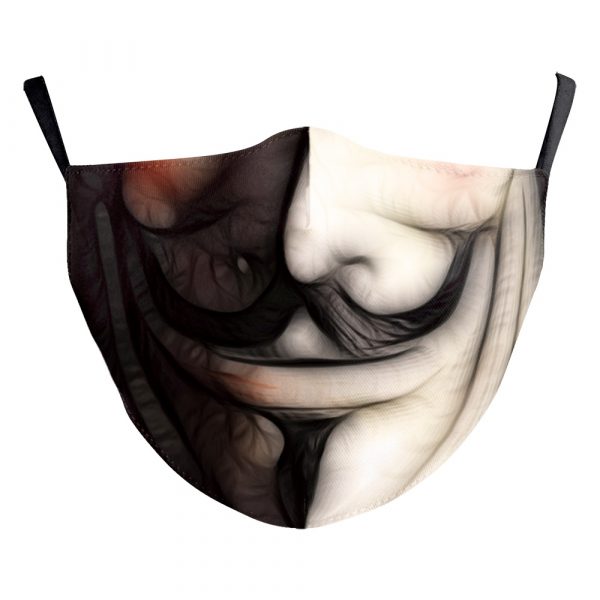NADANBAO, máscara impresa 3D de moda para adultos, mascarilla lavable para mujeres, mascarilla reutilizable para Cosplay, máscaras para exteriores con diseño divertido
