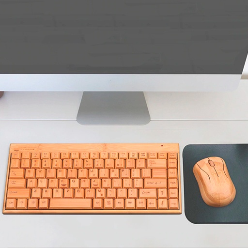 teclado de madera para pc productos innovadores ecológicos para el hogar