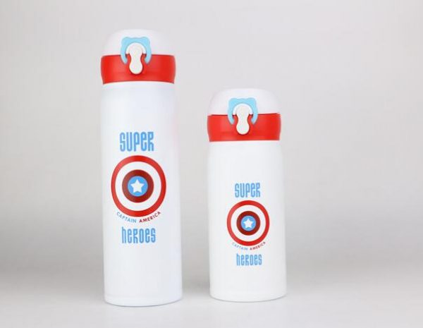 350/500ML de dibujos animados lindo garrafa termica thermo Taza Termo de acero inoxidable frasco de vacío para niños niñas hombres botella de agua