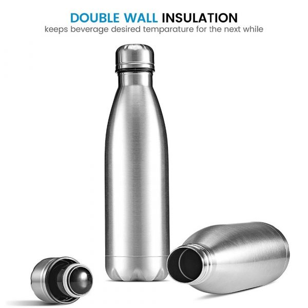 Termo aislado de doble pared de 350/500/750/1000ml, botella de agua de acero inoxidable, botella de agua, agua, cerveza, termo para botella deportiva