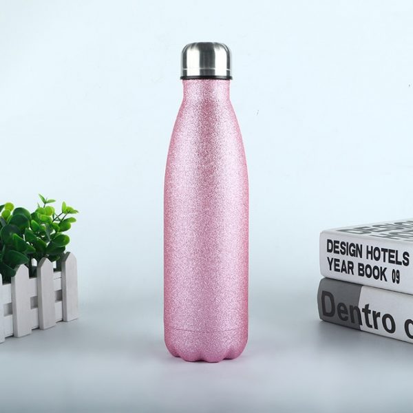 Logotipo personalizado termo frasco al vacío frascos de botella de agua de acero inoxidable portátil deportes regalo tazas